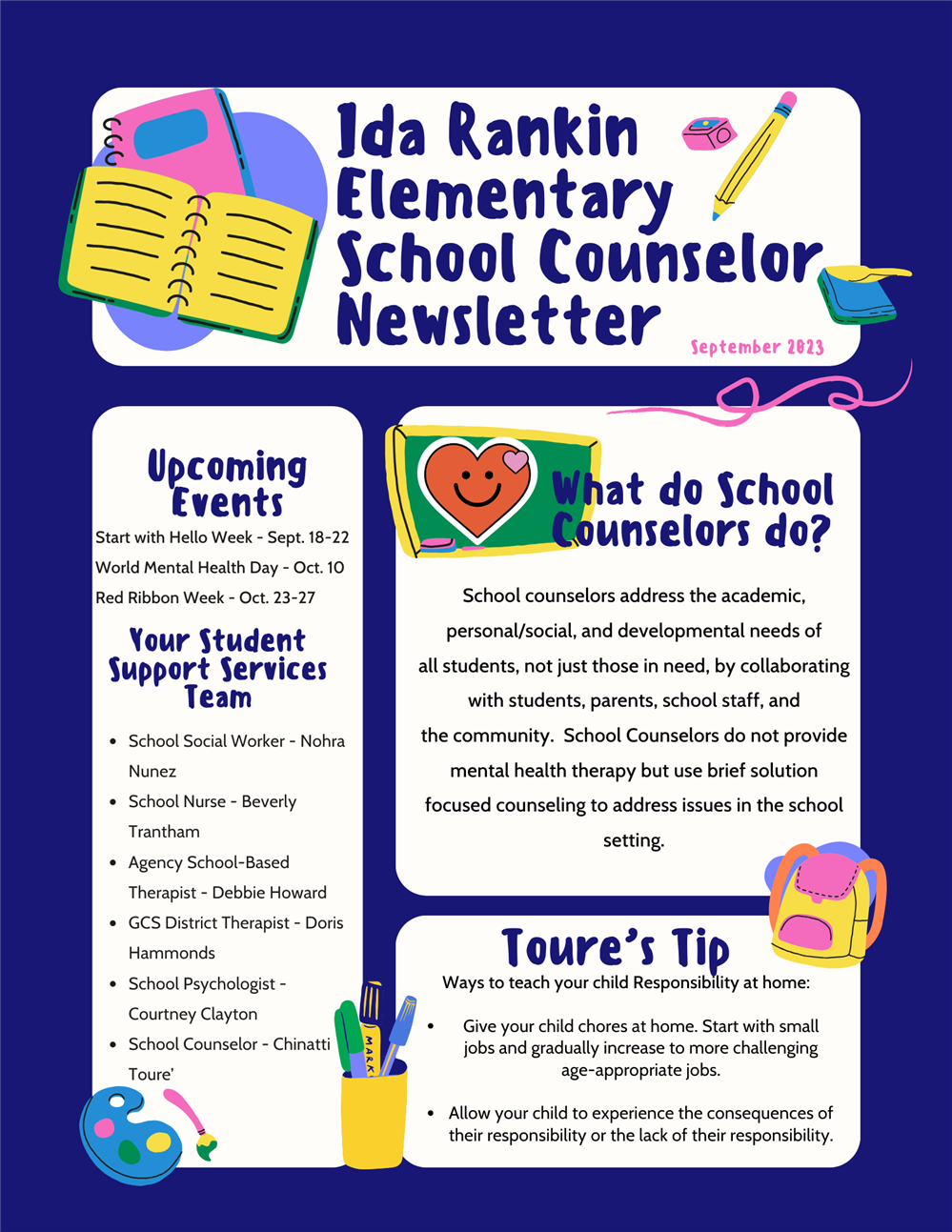 School Counselor Newsletter